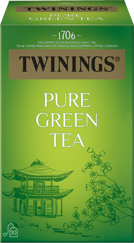 Twinings – Pure Green Tea – Teebeutel, Grüntee – 20 Beutel