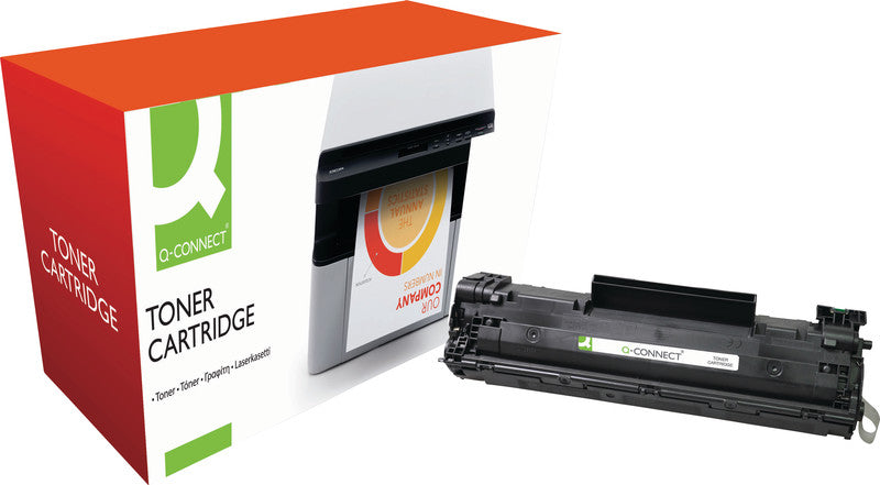 Q-Connect – Toner CB436A – schwarz, 2000 Seiten