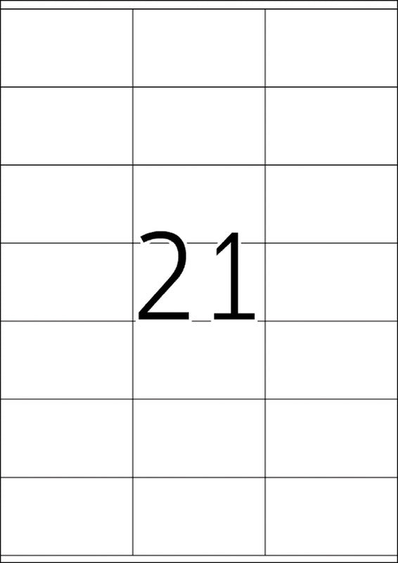 HERMA Bogenetiketten, 70 mm × 42 mm, weiss, Papier, permanent, für Kopierer, Laser- und Inkjetdrucker