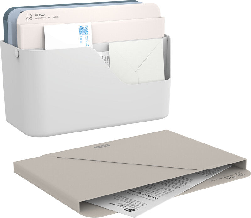 Rotho Briefkorb – Kunststoff, für A4, weiss, B 356 × H 160 × T 295 mm