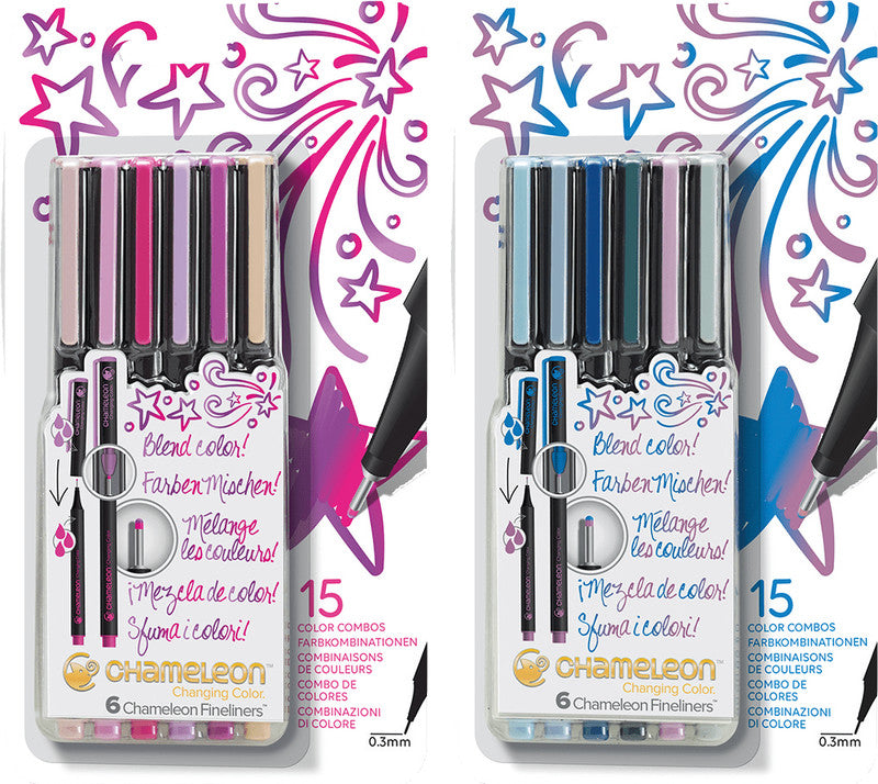 Chameleon Fineliner – 6er-Set – 0,3 mm – 6 Farben – sortiert