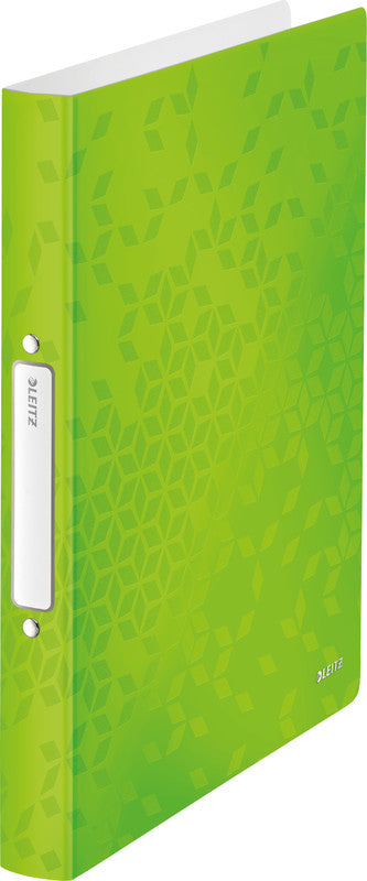 Leitz WOW Ringbuch – 2-O-Ringe Ø 25 mm – für A4 – Rückenbreite 3,2 cm – Grün