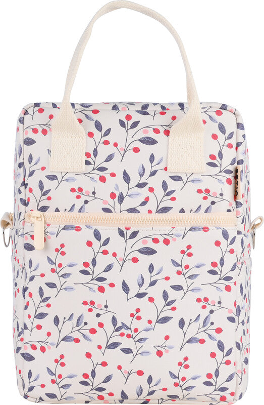 Estia Lunchbag – isoliert, mit Reissverschluss – 7,6 l – mehrfarbig – Baumwolle – Bloom Beige
