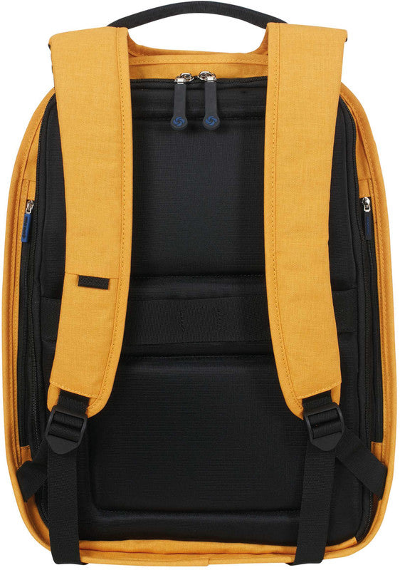 Samsonite Securipak Notebook-Rucksack – 17 l, RFID-Fach, USB-Port, recyceltes PET (rPET), Sonnengelb