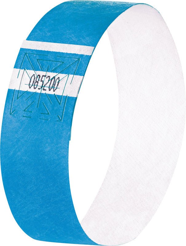 Sigel Event-Armband – 25 × 255 mm, Neonblau, Kunststoff, fortlaufend nummeriert – 120 Stk