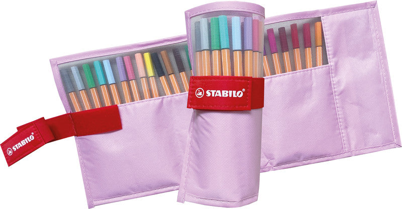 STABILO point 88 Fineliner – 25er-Set – 0,4 mm – 25 Farben, sortiert