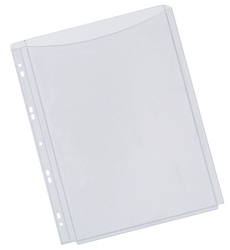 Q-CONNECT Sichtmappe A4 – Transparent, Kunststoff, Glänzend, 180 µm, 5er-Pack