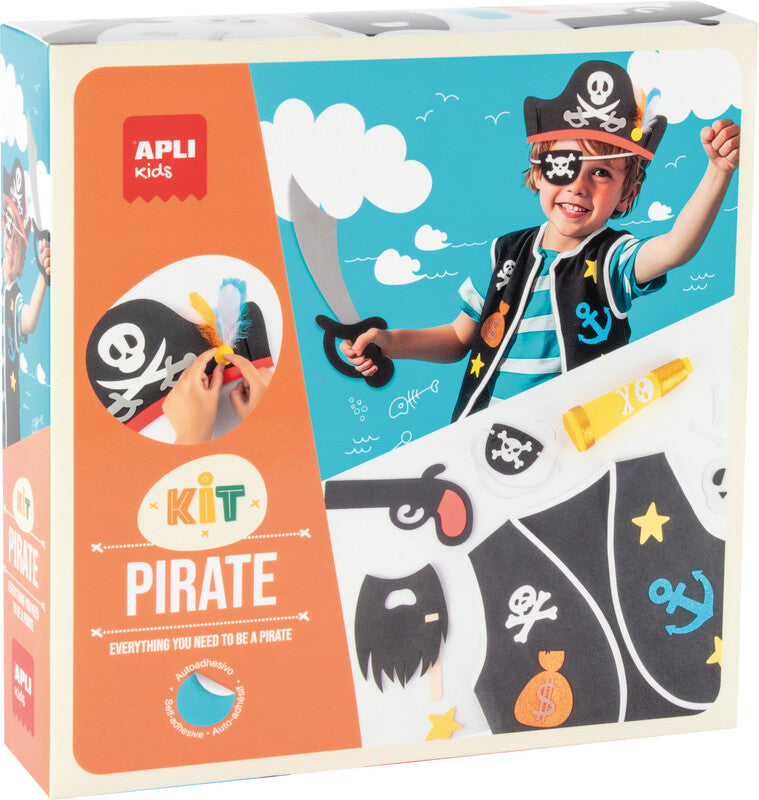 APLI Kids – Bastelset Kostüm Pirat – ab 3 Jahren – 250 × 250 × 60 mm