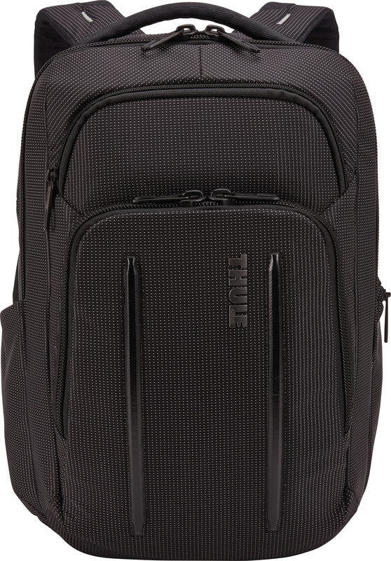 Thule Crossover 2 Notebook-Rucksack – für Notebooks bis 14", 20 l, RFID-Fach, Aufsteckfunktion, Nylon, schwarz