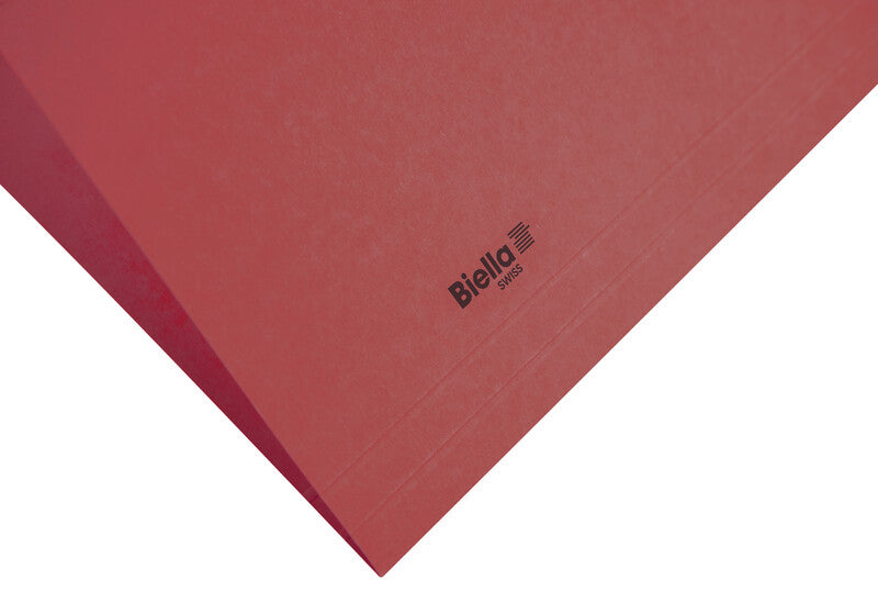 Biella Hängeordner für A4 – Karton, Rot, 320 × 250 mm, mit Vordruck