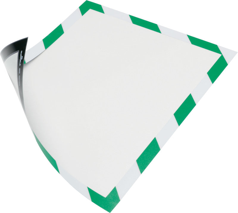 Durable Info-Rahmen – 210 × 297 mm, grün/weiss, wiederablösbar, magnetisch, für A4