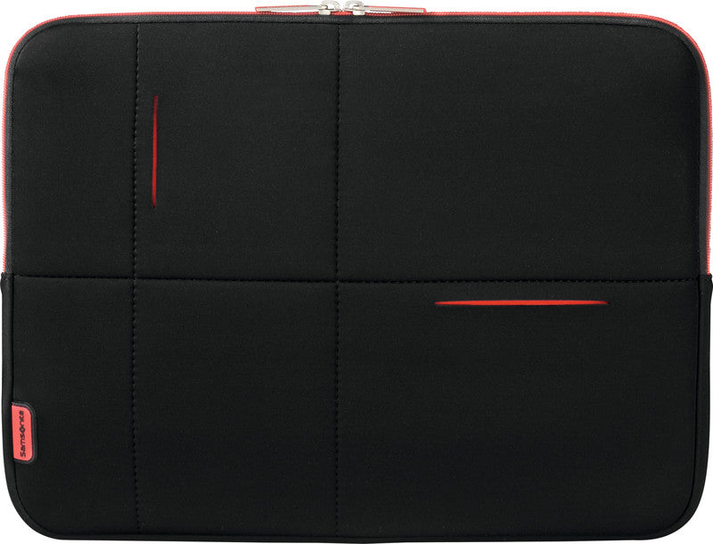 Samsonite Airglow Notebook-Schutzhülle – für Notebooks bis 15,6", 4,5 l, Neopren/Polyester, schwarz/rot