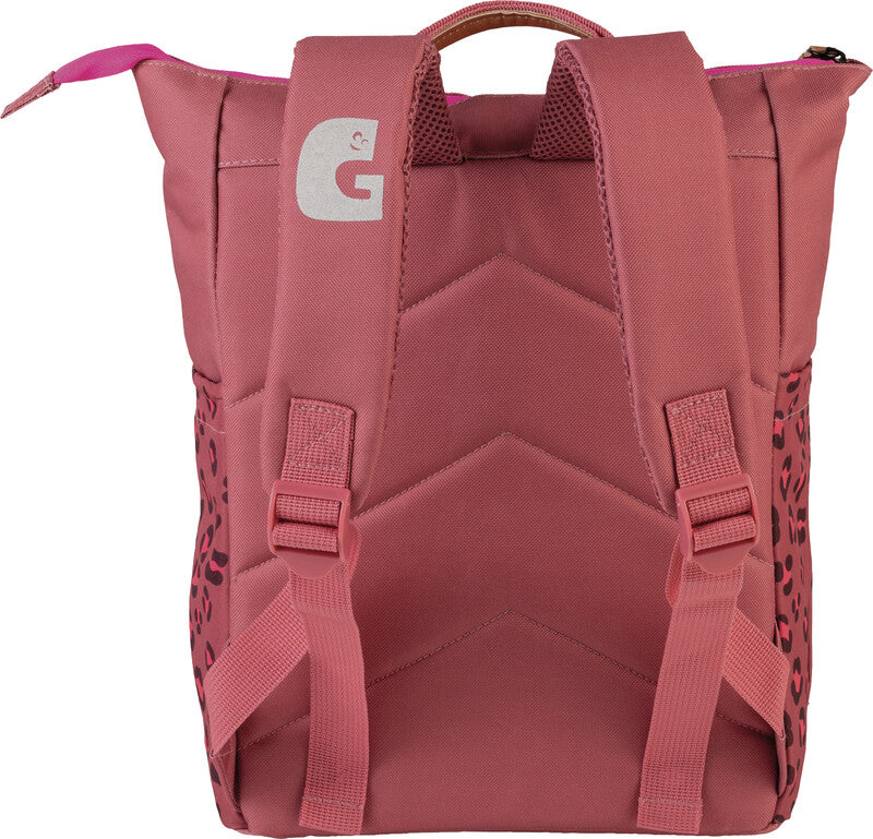 Glühwürmchen Kindergartenrucksack Lotte – Leopard, ziegelrot
