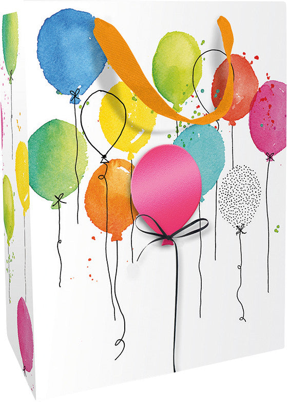 Braun + Company Tragetasche – Balloon Party – matt laminiert, Papier – 250 × 330 × 110 mm