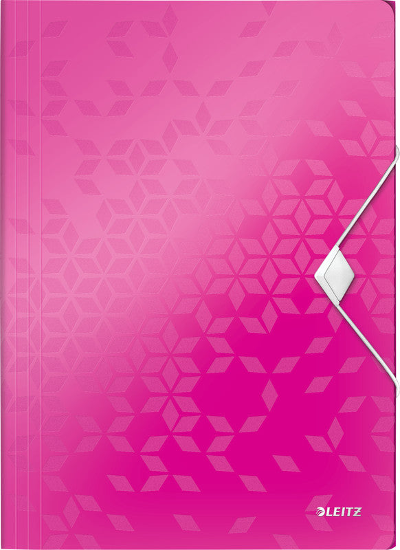 Leitz Sammelmappe für A4, Kunststoff, Pink, mit Gummizug