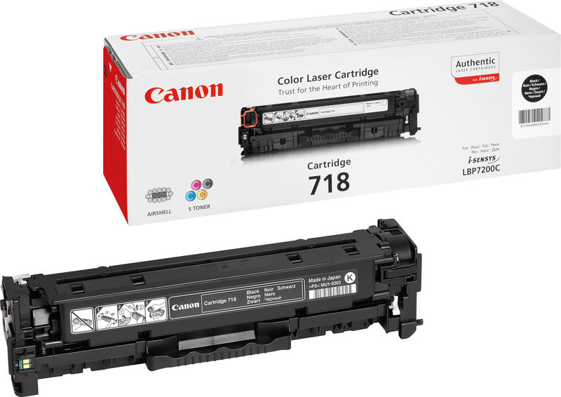 Canon Toner 718 – schwarz, 3400 Seiten