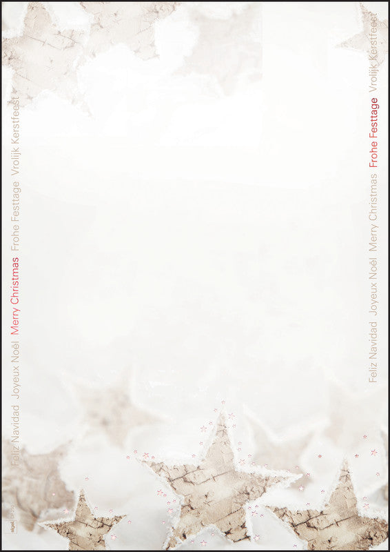 Sigel Motivpapier – A4, 90 g/m², mehrfarbig, Motiv: Christmas Timber – für Inkjet/Laser/Kopierer – 25 Blatt