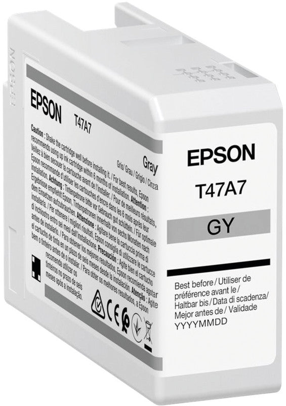 Epson Tintenpatrone T47A7, Grau – für Inkjetdrucker und Multifunktionsgeräte
