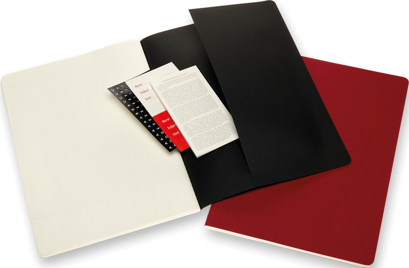 Moleskine Notizheft A4, liniert, Fadenheftung, Karton, 120 Seiten – Elfenbein