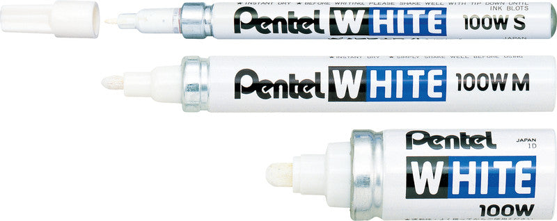 Pentel Permanentmarker für dunkle Materialien – weiss