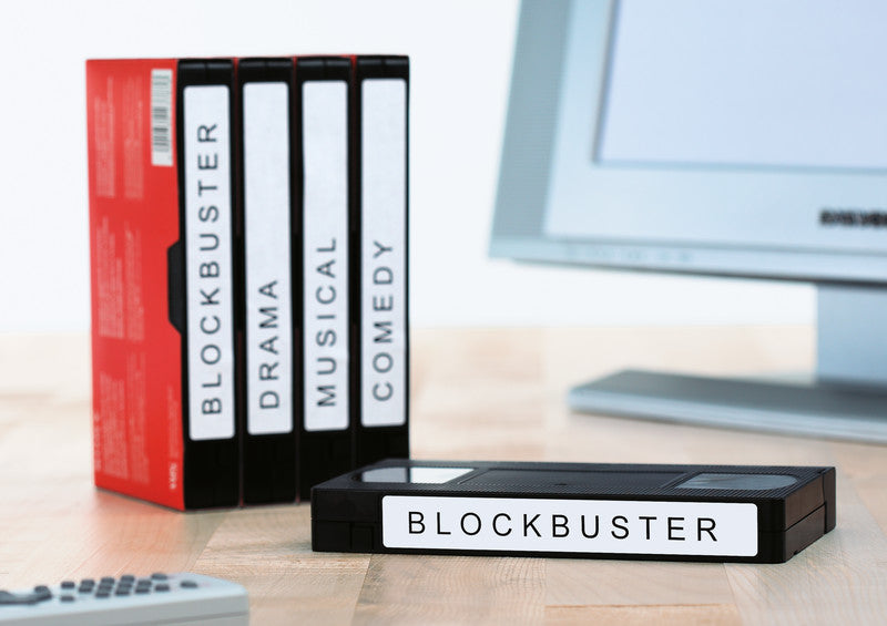 HERMA Druckeretiketten, 147 mm × 20 mm, weiss, permanent, für Video-VHS (Rücken), 25 Blatt (325 Etiketten)