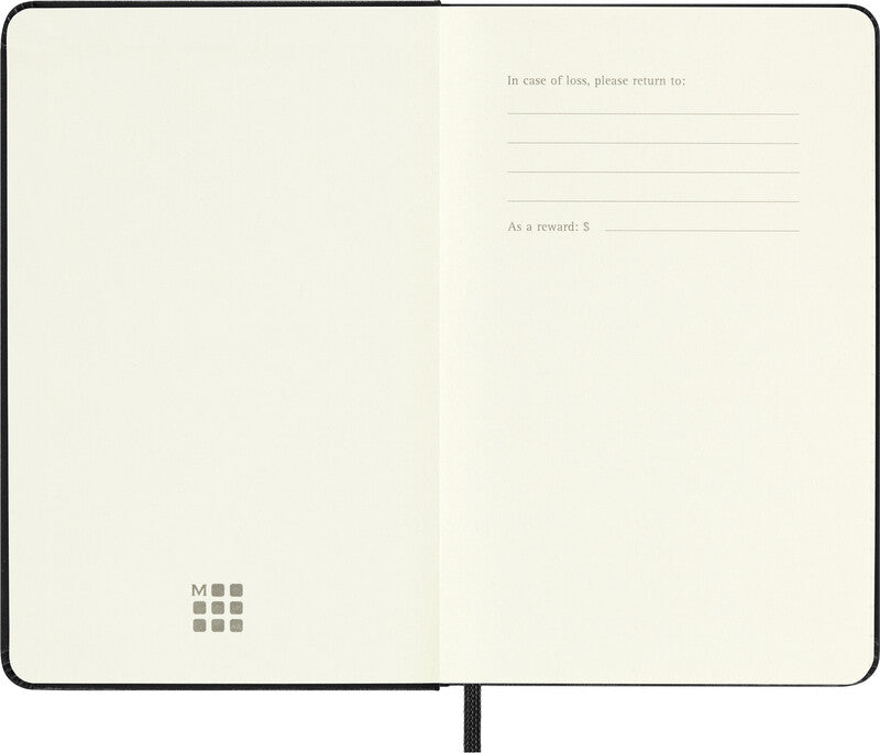 Moleskine Taschenagenda Daily – Tagesagenda 2027, 1 Tag/1 Seite, 9 × 14 cm, Hardcover, Englisch, Schwarz