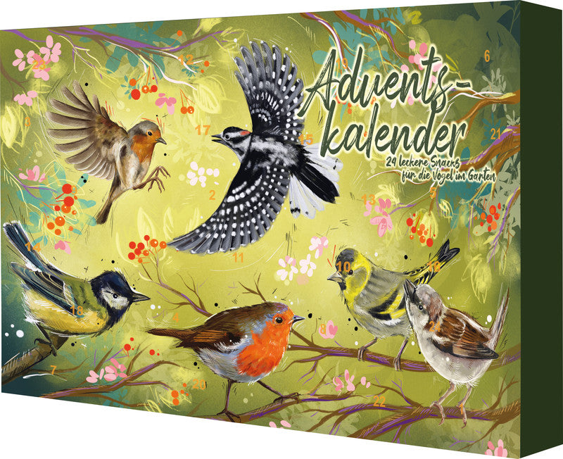 Baza Adventskalender Bird-Buffet, Karton, sortiert