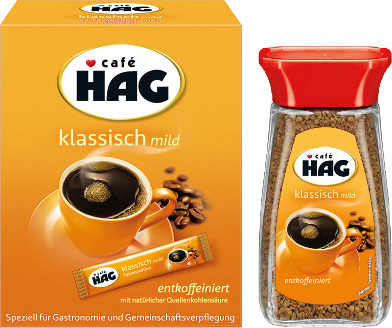 Café Hag Instantkaffee Klassisch Mild – Entkoffeiniert – 18 g