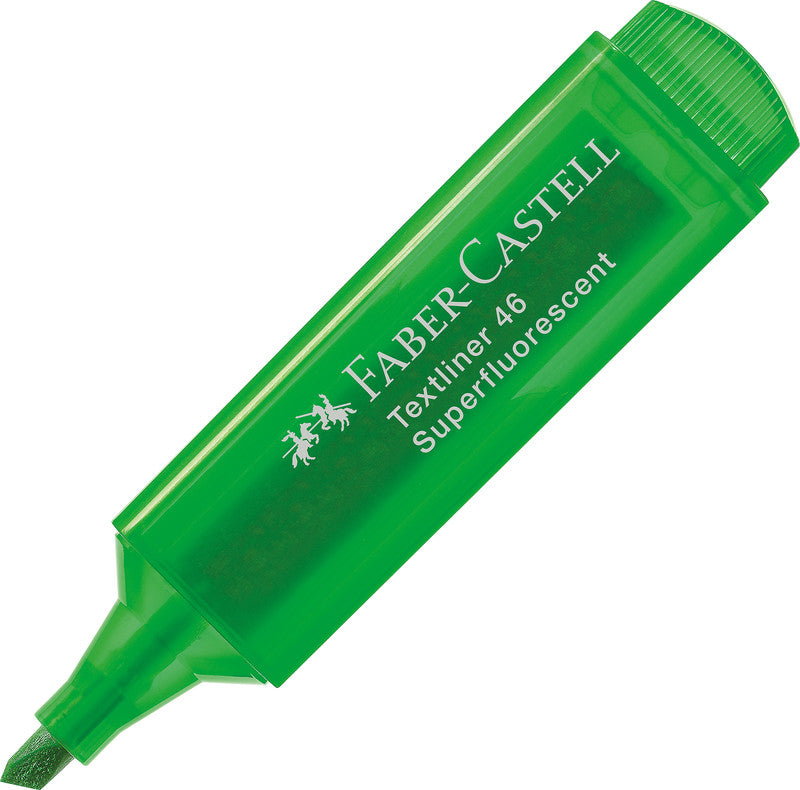 Faber-Castell Textmarker Grün – Keilspitze, 1–5 mm, nachfüllbar