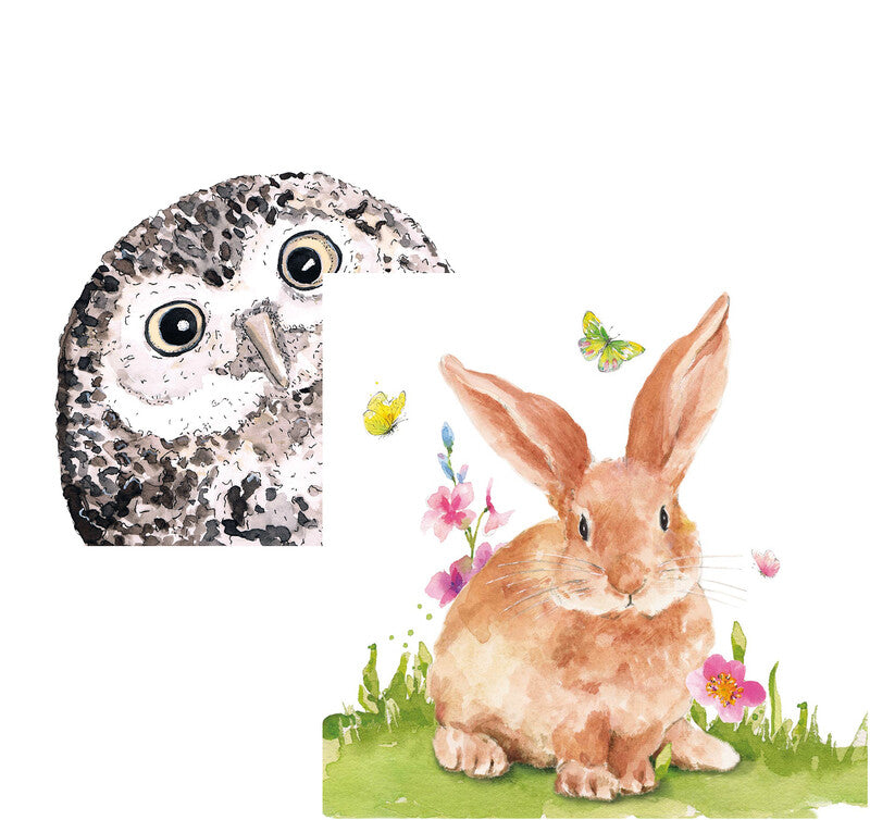 Ppd Servietten Owl – 33 × 33 cm – 2-lagig, Tissue – 20 Stk., FSC