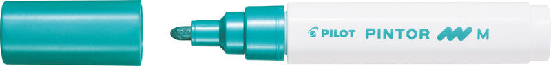 Pilot Pigment-Marker Pintor – Rundspitze 1,5-2,2 mm – Grün Metallic – Deckend
