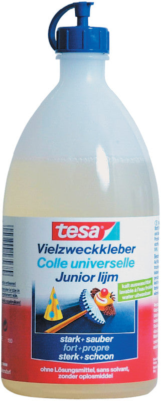 TESA Allzweckkleber – 1000 g – transparent – trocknet transparent, lösungsmittelfrei – zum Basteln