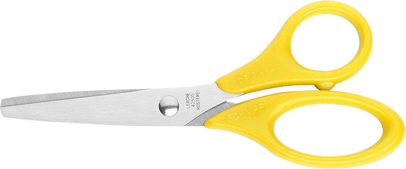 Lerche Kinderschere – 13,0 cm, Edelstahl, für Rechtshänder, abgerundete Spitzen, Kunststoff, farbig sortiert