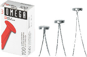 Omega Büroklammern – Musterklammern – 22 mm – Metall – Silber – 100 Stück