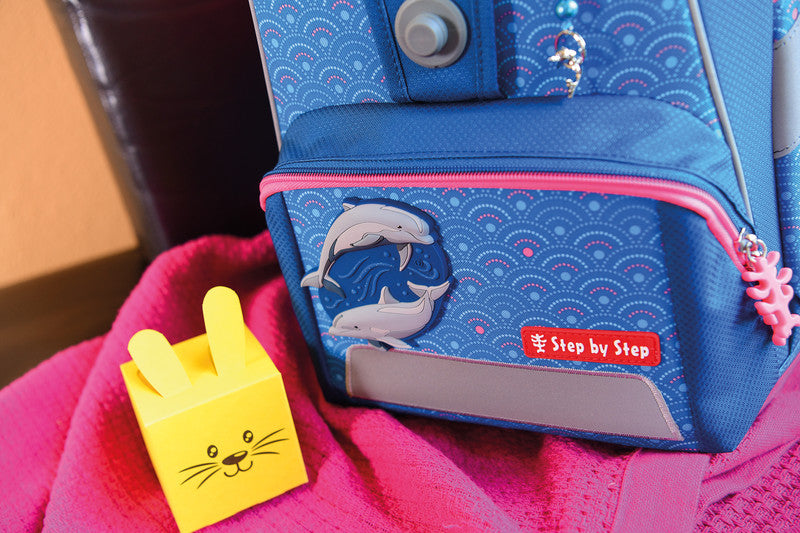 Step by Step Schulrucksack-Set 2in1 Plus – 6-teilig – Dolphin Pippa – recycelter Bestandteil