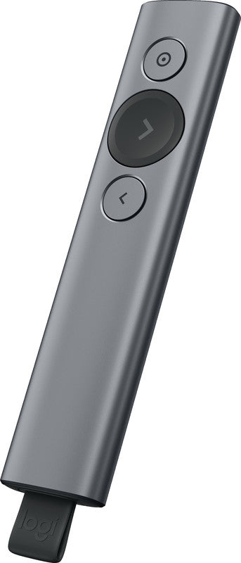Logitech Spotlight Plus Fernbedienung – für Windows, Mac OS – Spotlight-Funktion, aufladbar