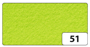 Folia Bastelfilz – Hellgrün – 300 × 450 mm, 1 Bogen, 3,5 mm