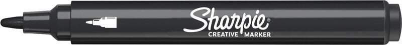 Sharpie Acrylmarker Creative – Rundspitze 2,5 mm – Schwarz/Weiss – 2er-Set – Für dunkles Papier geeignet