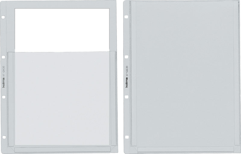 Kolma Sichtmappe A4 – 25 Hüllen, transparent, Kunststoff, glänzend, 100 µm