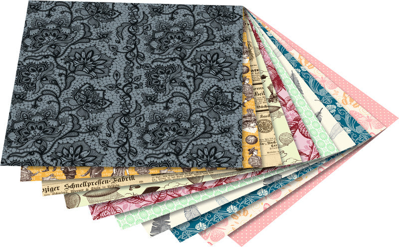 Folia Faltblätter – 150 × 150 mm – 80 g/m² – sortiert – 50 Blatt