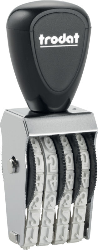 Trodat Motivstempel – Motiv: Zahlen, Metall, 18 × 5 mm