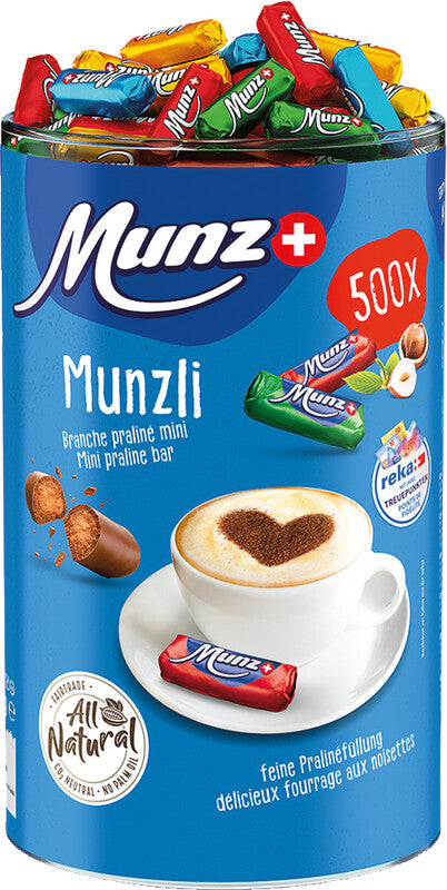 Maestrani Schokoladensnack – Praliné, Milch, 550 × 4,5 g (2,5 kg)