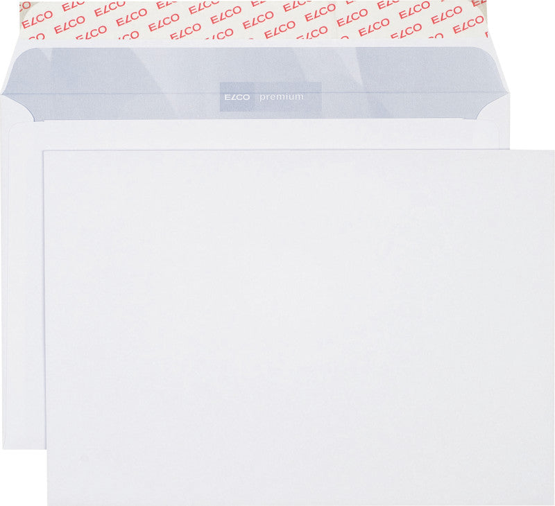 Elco Couvert B5 (250 × 176 mm), ohne Fenster, selbstklebend (Optifix), hochweiss, 120 g/m² – 500 Stk.