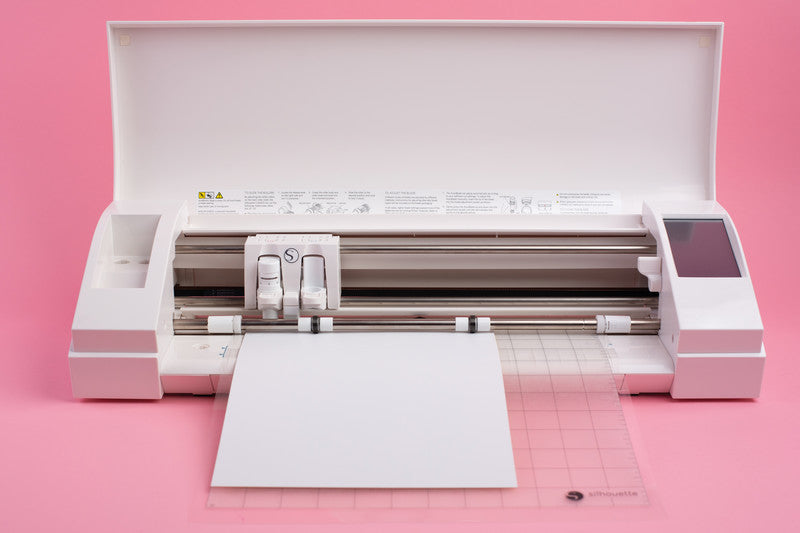 Silhouette Stickerpapier – für Silhouette Schneideplotter – 215 × 280 mm – Weiss – 8 Blatt