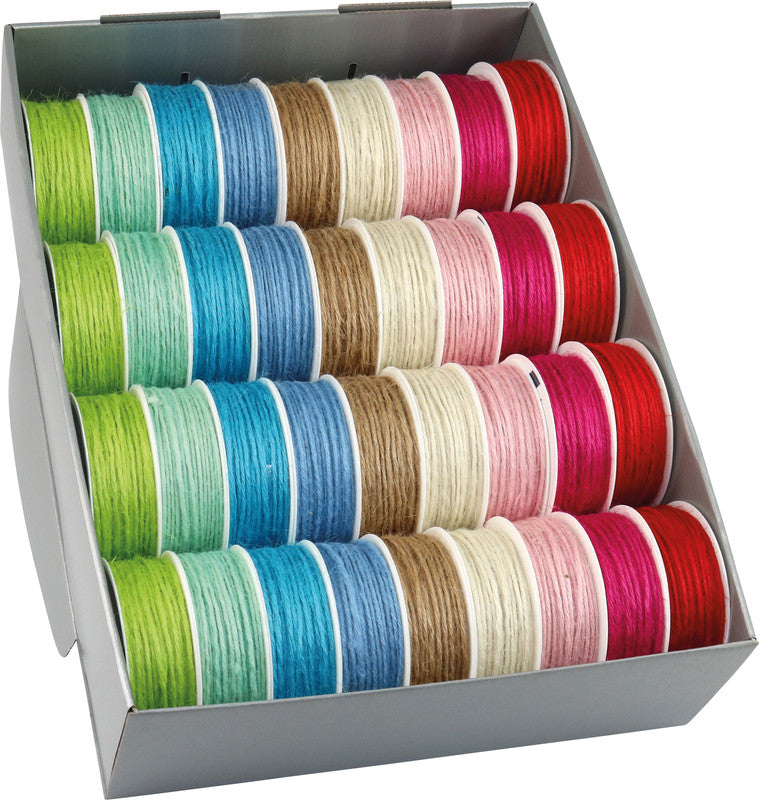 Präsent Kordel – Jute – 2 mm × 7 m – sortiert