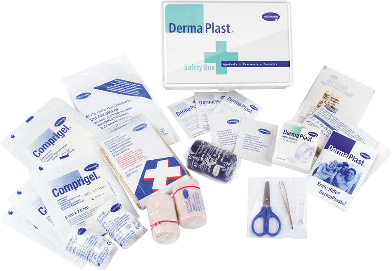 DermaPlast Verbandkasten Safety Box – weiss, Kunststoff – 210 × 140 × 55 mm