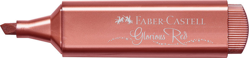 Faber-Castell Textliner 46 Textmarker – Metallic Rot, Keilspitze 1/2/5 mm