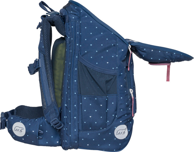 Beckmann Schulrucksack Active Air Flx – Pet Friends Blue – recycelter Bestandteil (GRS)