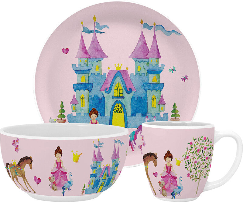 Ppd Princess Geschirrset – 0,25 l, Porzellan, Mehrfarbig