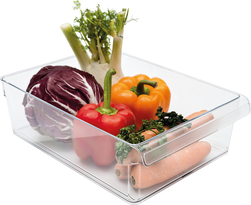 Rotho Kühlschrank-Organizer Loft – 5 l – mit Henkel, spülmaschinenfest – Kunststoff – transparent – 22 × 9 × 3